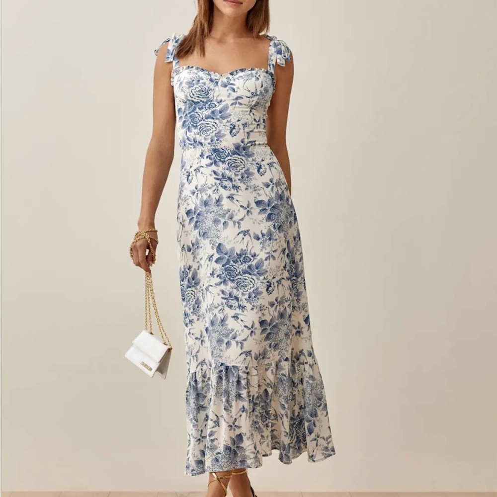 Reformation Nikita Dress in Pompadour